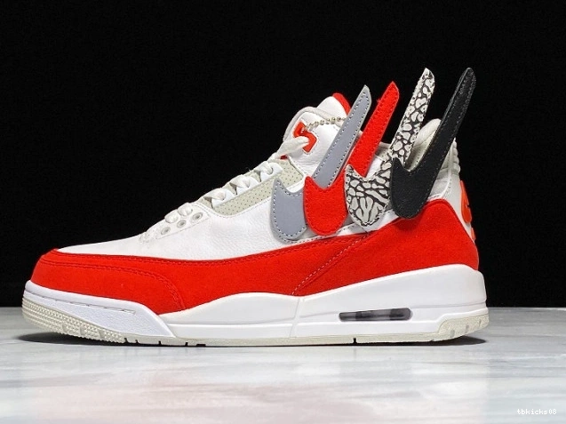 Reps TBkick CJ0939-100 Jordan 3 Air Tinker White Retro University Red 0720